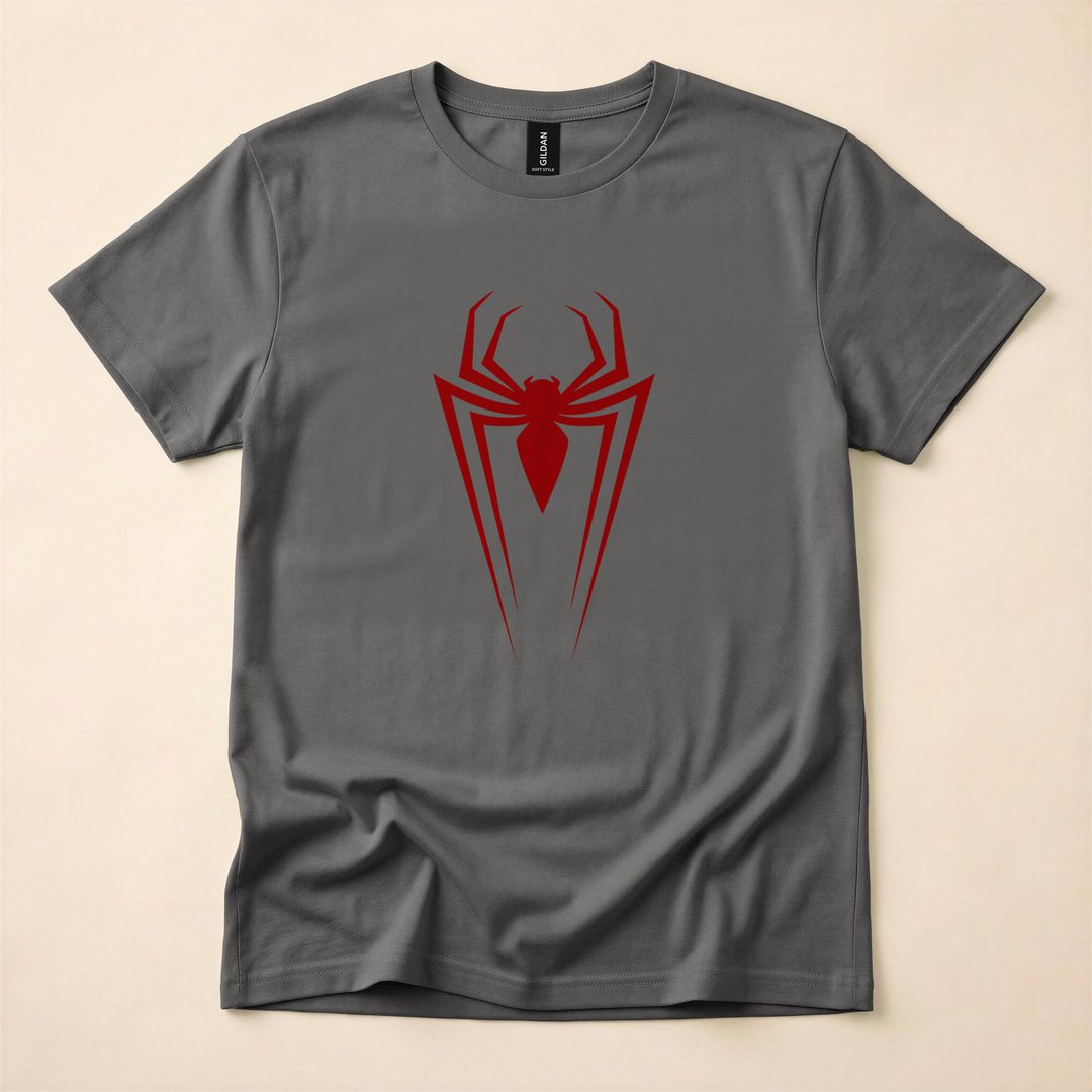 Retro Spider-Man Red Spider Logo Classic T-Shirt - photo 5