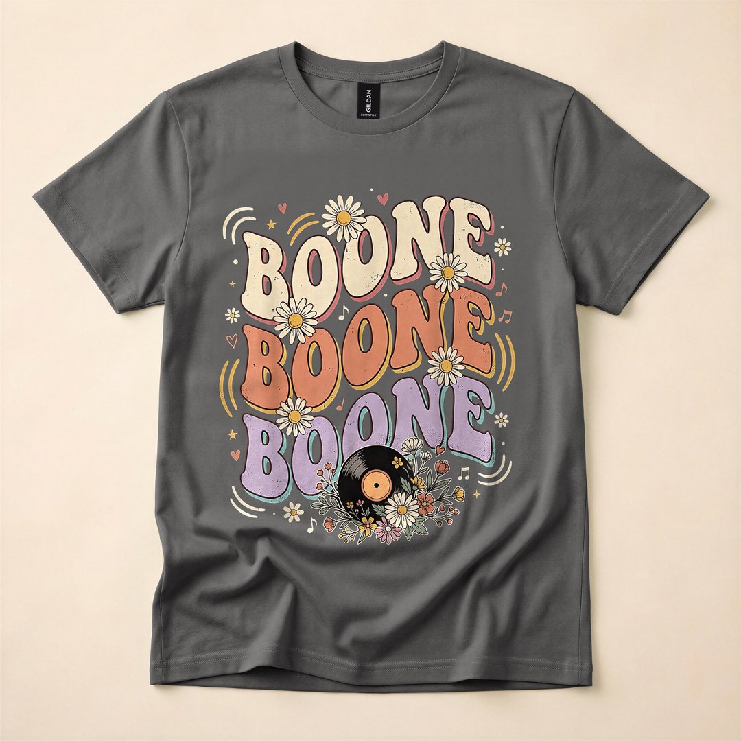 Boone Music Lovers Retro Vibes Vintage T-Shirt - photo 5