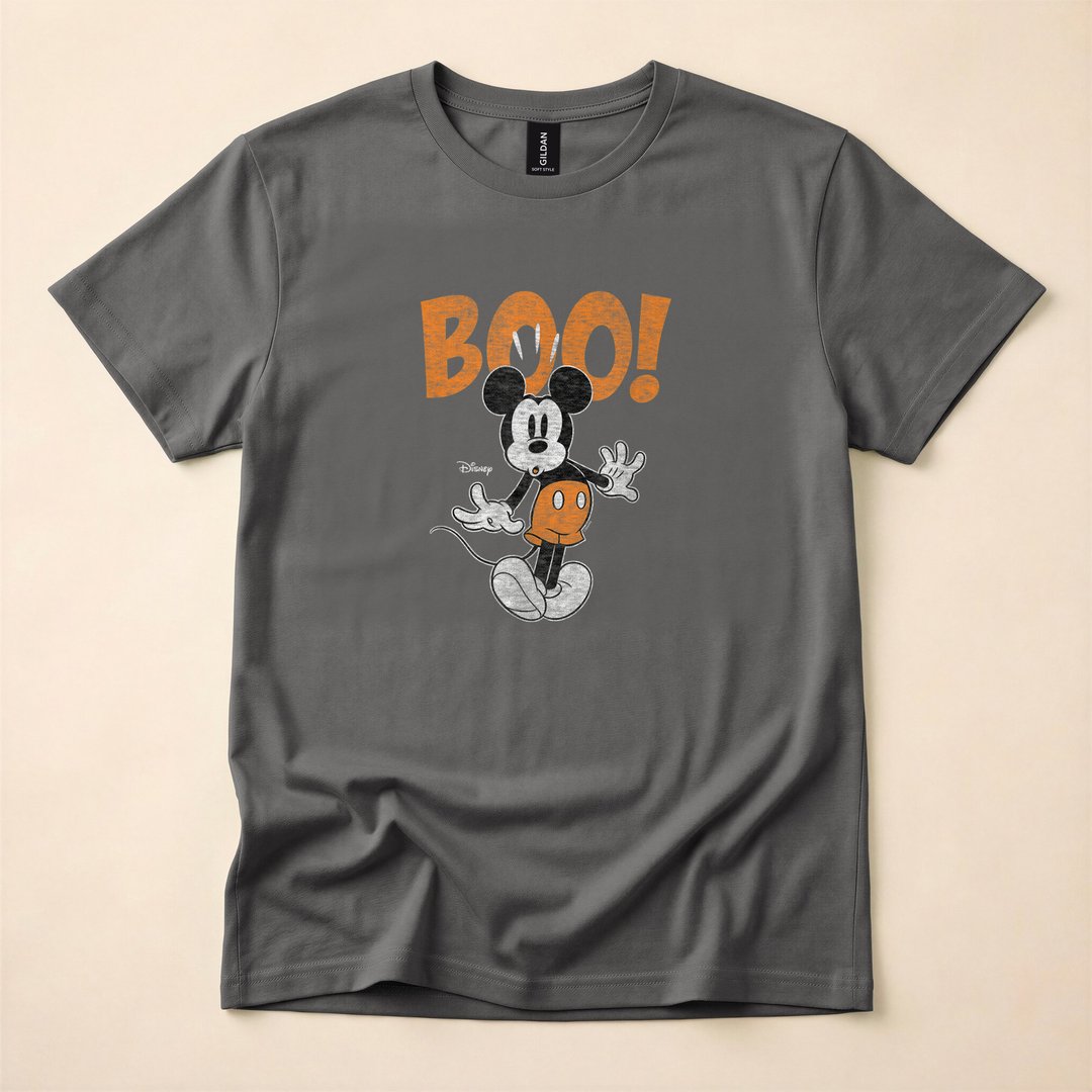 Mickey Mouse Scared Boo Halloween Fright T-Shirt - photo 5