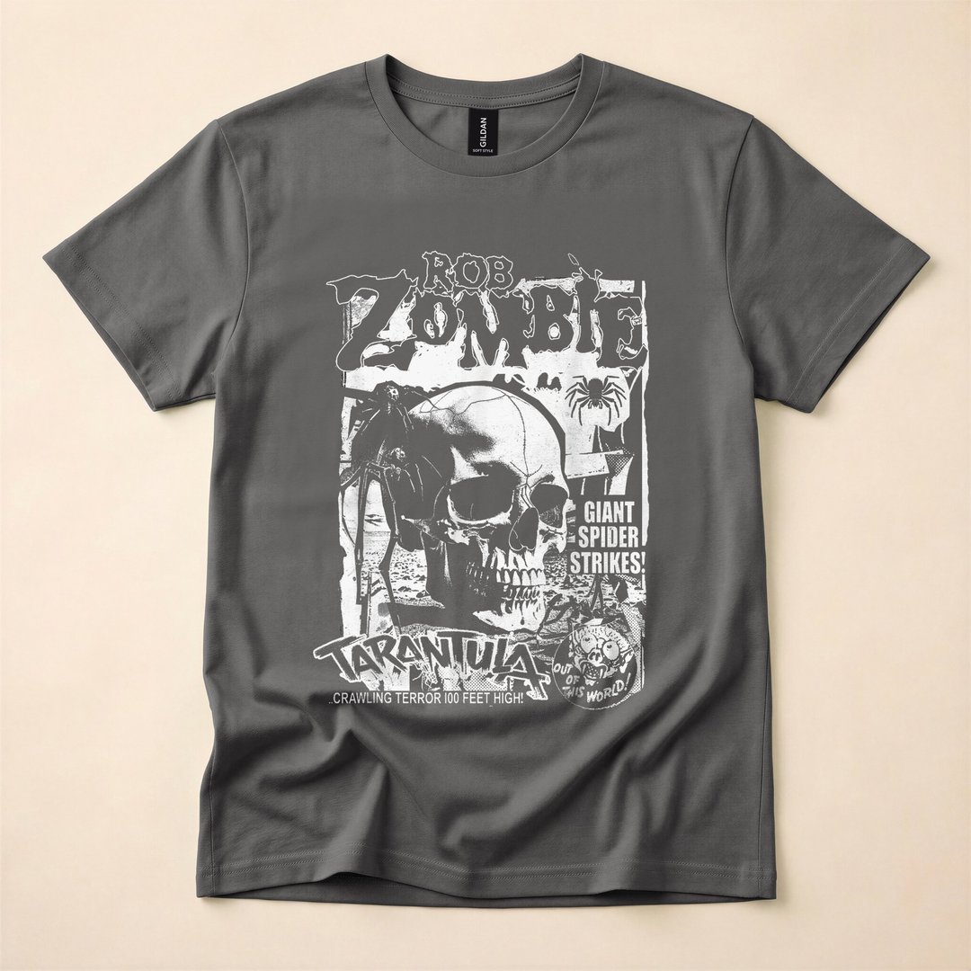 Rob Zombie Tarantula Creepy Spider Horror T-Shirt - photo 5
