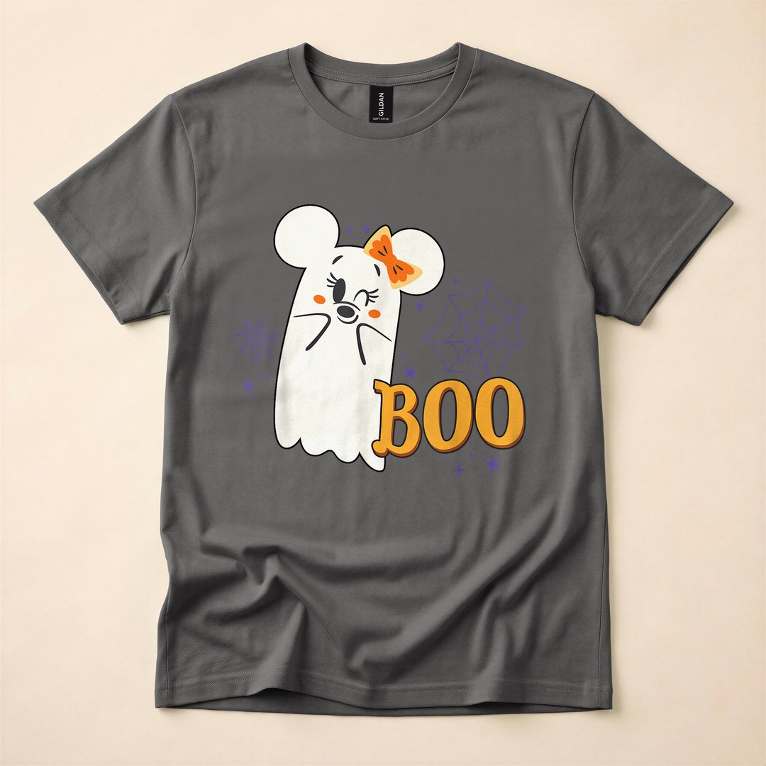 Minnie Mouse Little Ghost Boo Cute Halloween T-Shirt - photo 5
