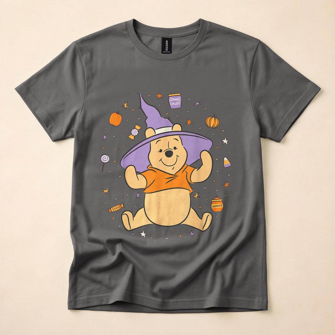Winnie the Pooh Trick-or-Treat Candy Halloween T-Shirt - photo 5