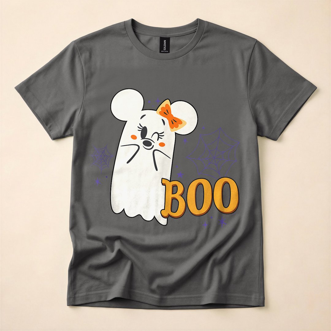 Minnie Mouse Ghost Boo Cute Halloween Tank Top T-Shirt - photo 5