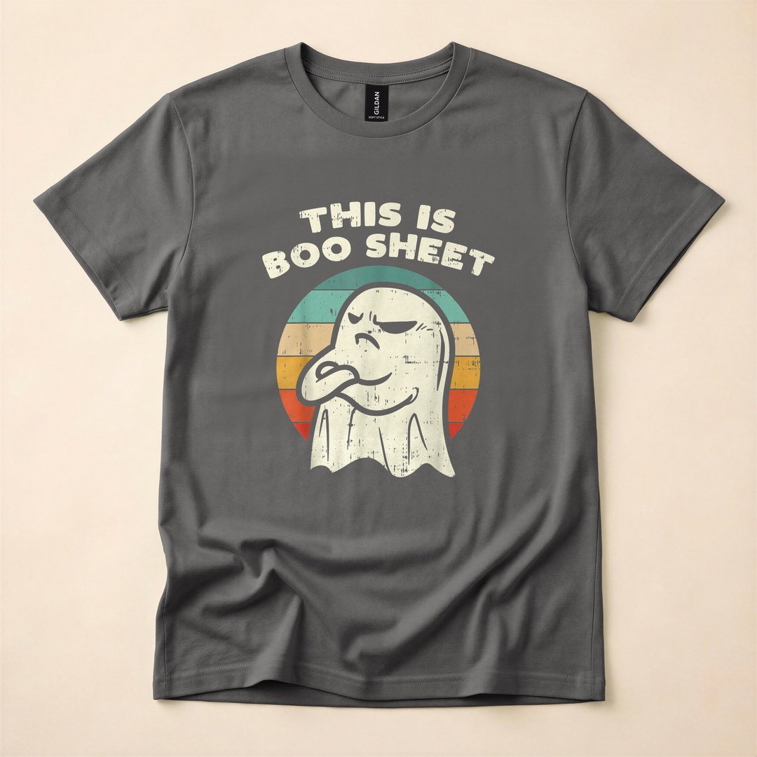 This Is Boo Sheet Retro Ghost Halloween T-Shirt - photo 5