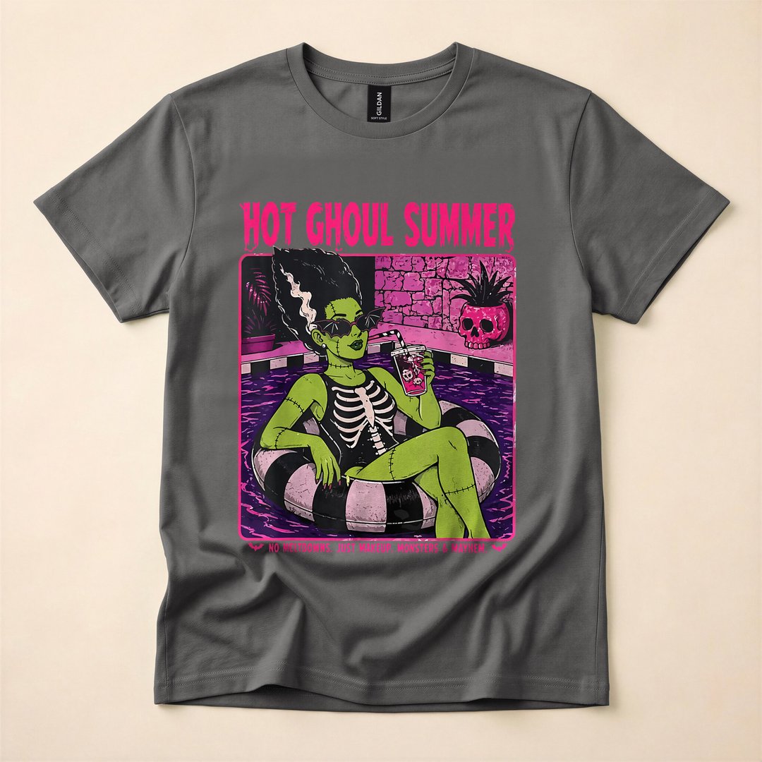 Hot Ghoul Summer Vintage Summerween Beach T-Shirt - photo 5