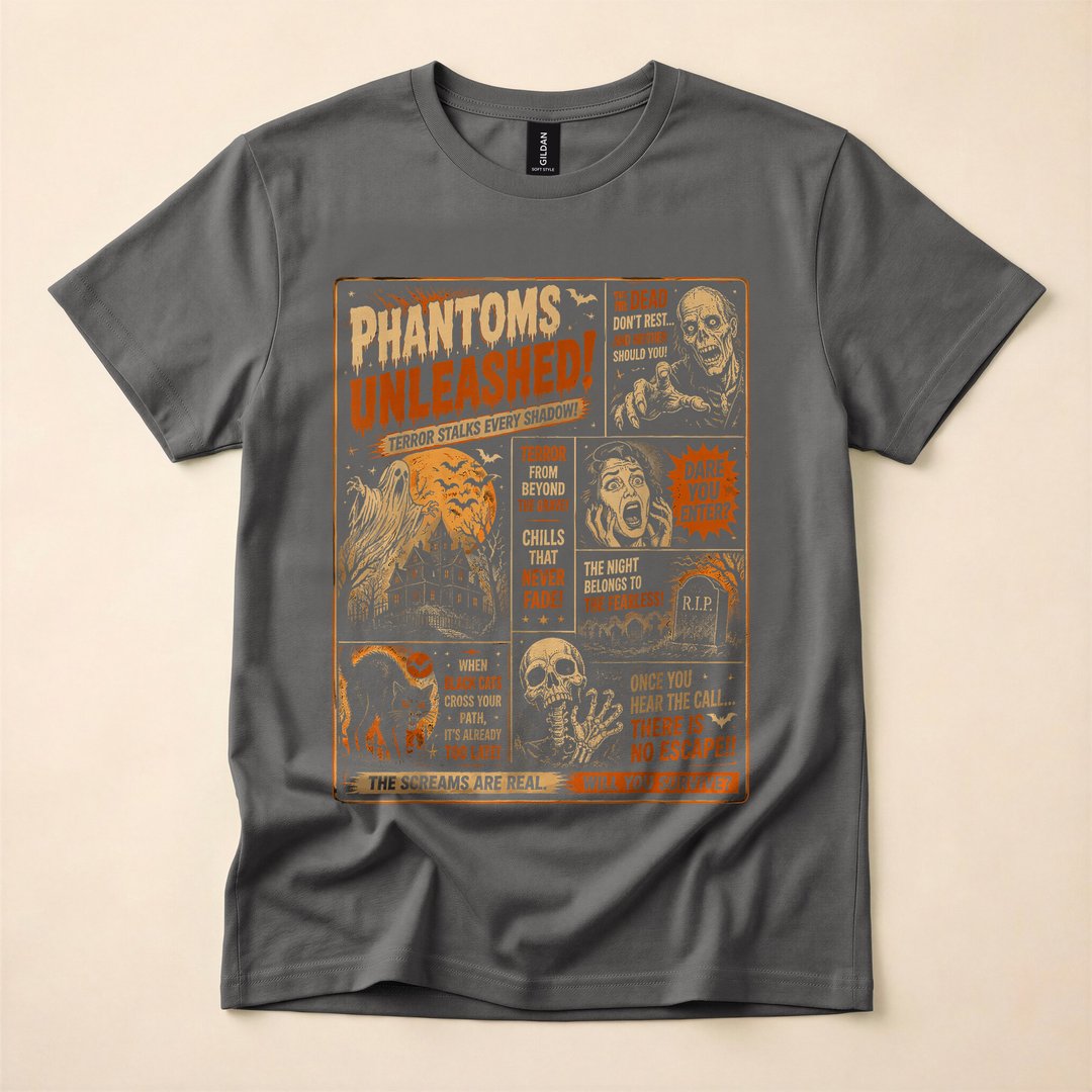 Vintage Horrorfest Movie Poster Halloween Party T-Shirt - photo 5