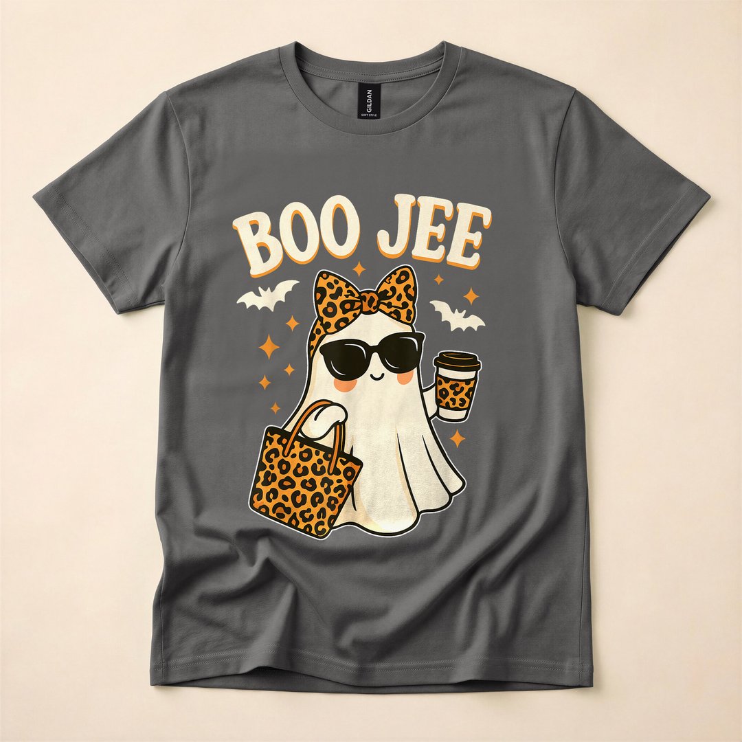 Boo-Jee Bougie Ghost Funny Halloween T-Shirt - photo 5