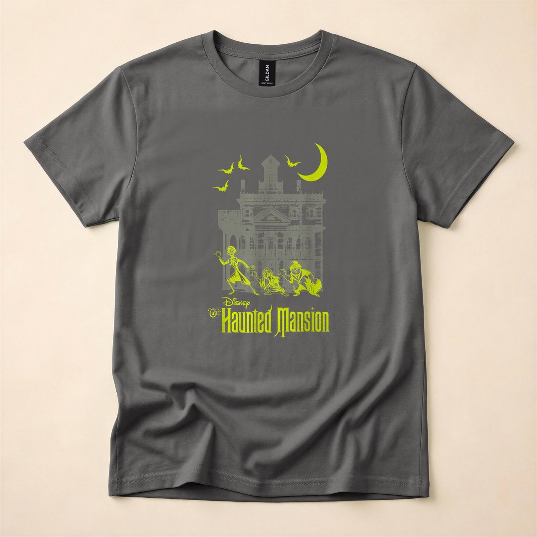 Haunted Mansion Hitchhiking Ghosts Silhouette T-Shirt - photo 5