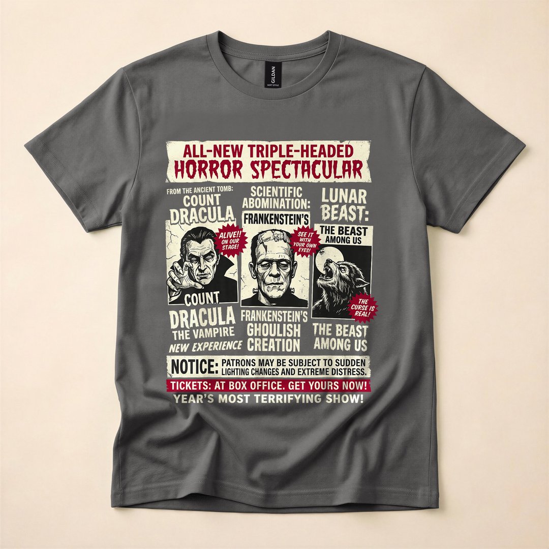 Frankenstein Horror Movie Monster Vintage Halloween T-Shirt - photo 5