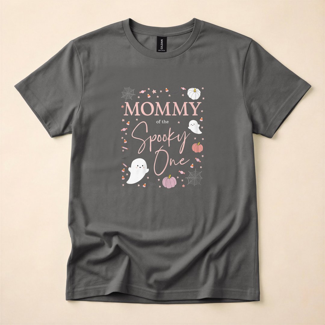 Mommy of the Spooky One Pink Halloween Birthday T-Shirt - photo 5