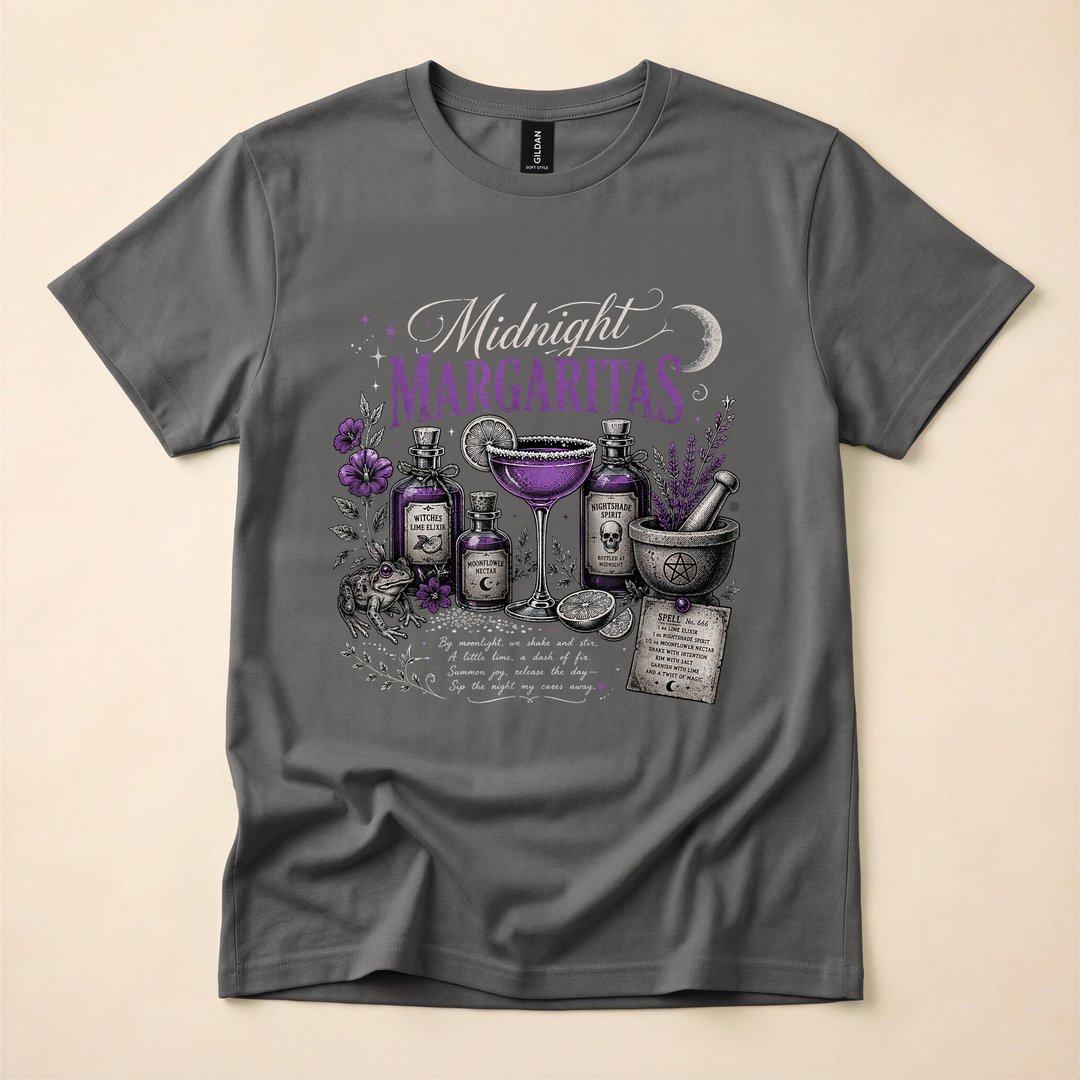 Witchy Margarita Magic Spell Cocktail Halloween T-Shirt - photo 5