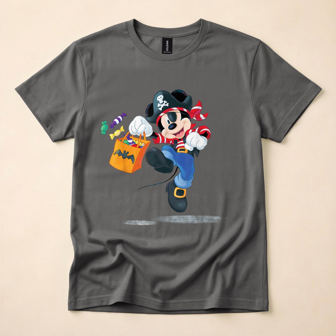 Mickey Mouse Pirate Trick-or-Treat Halloween T-Shirt - photo 5