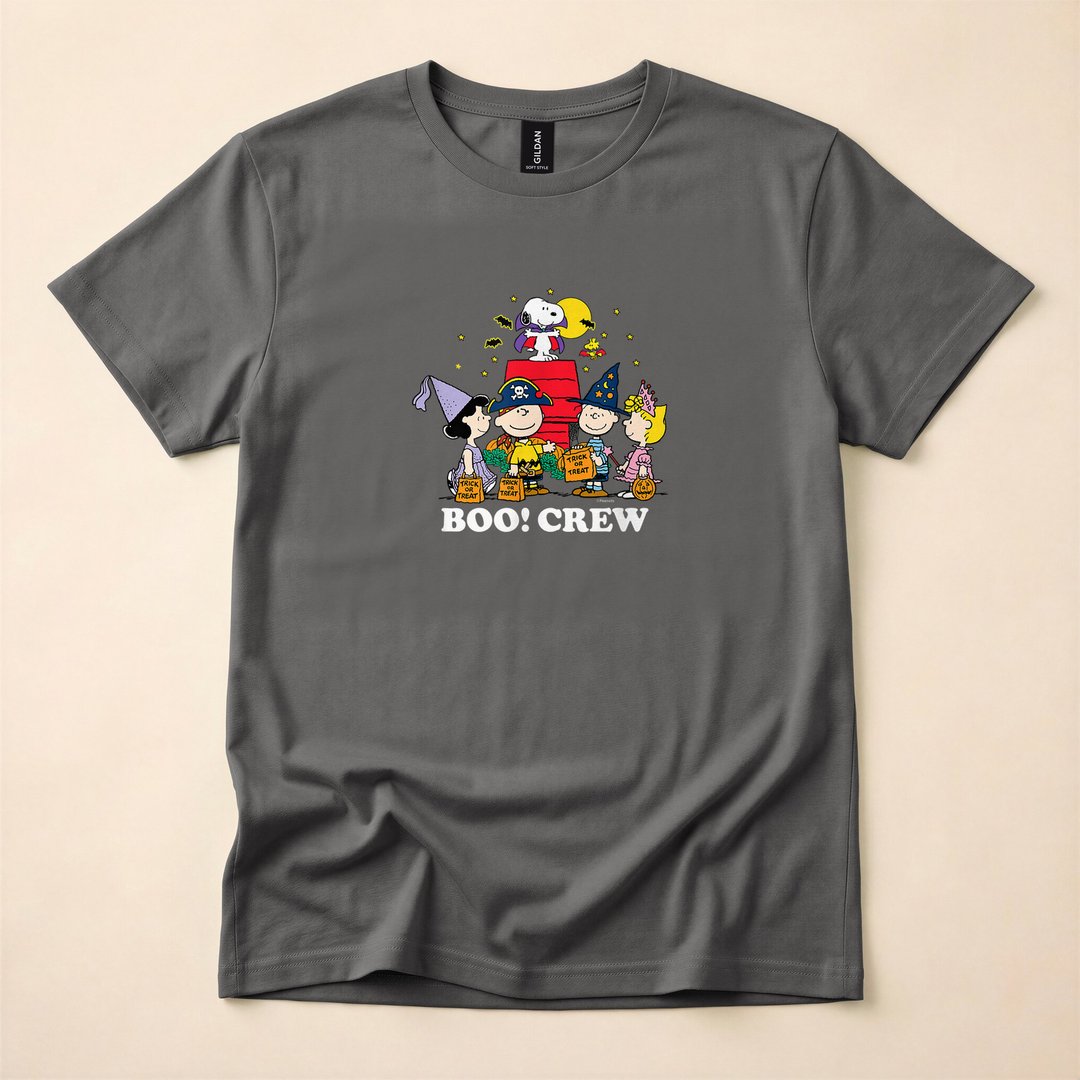 Snoopy Boo Crew Peanuts Halloween Ghost T-Shirt - photo 5