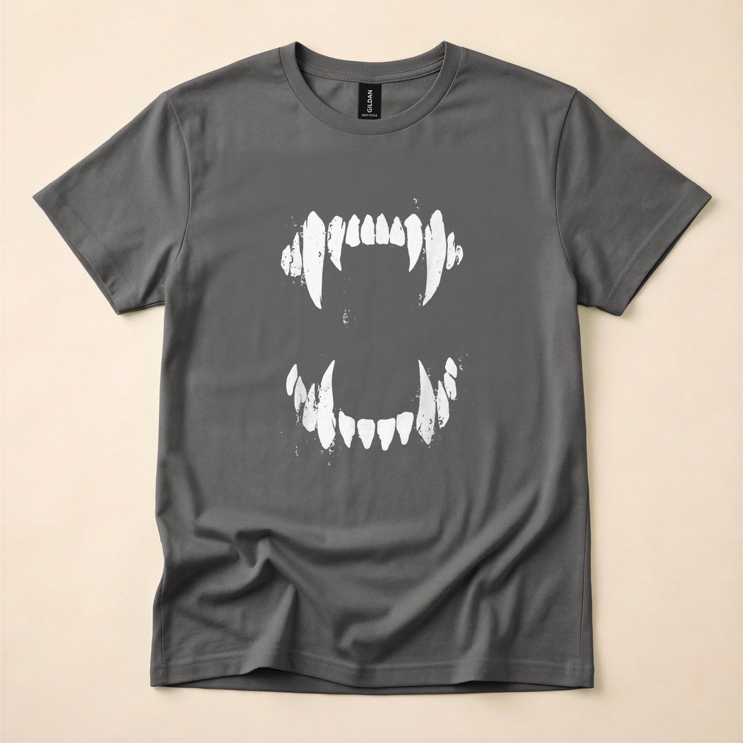 Horror Werewolf Vampire Monster Halloween Costume T-Shirt - photo 5