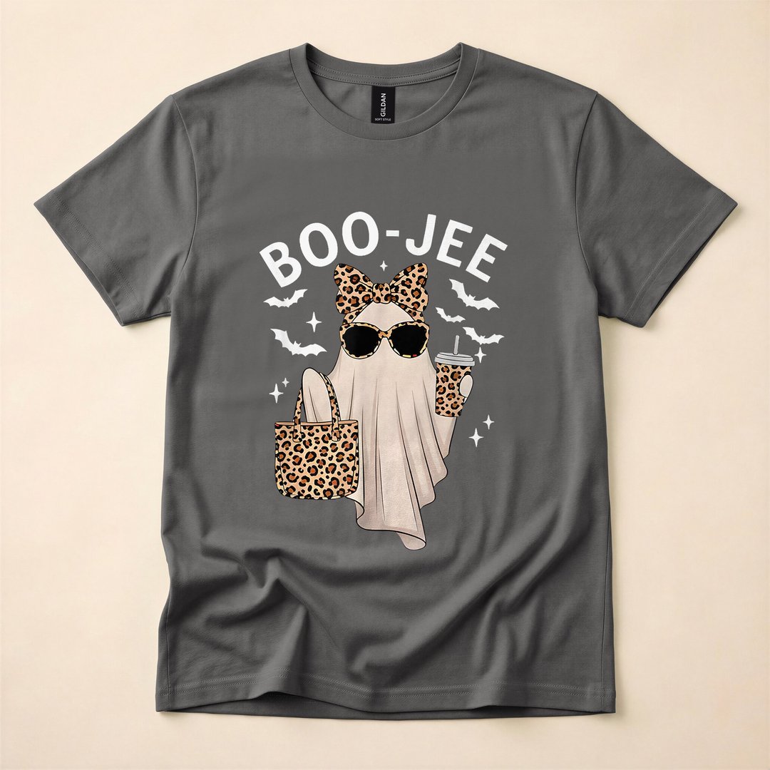 Boo-JEE Leopard Ghost Spooky Season T-Shirt - photo 5