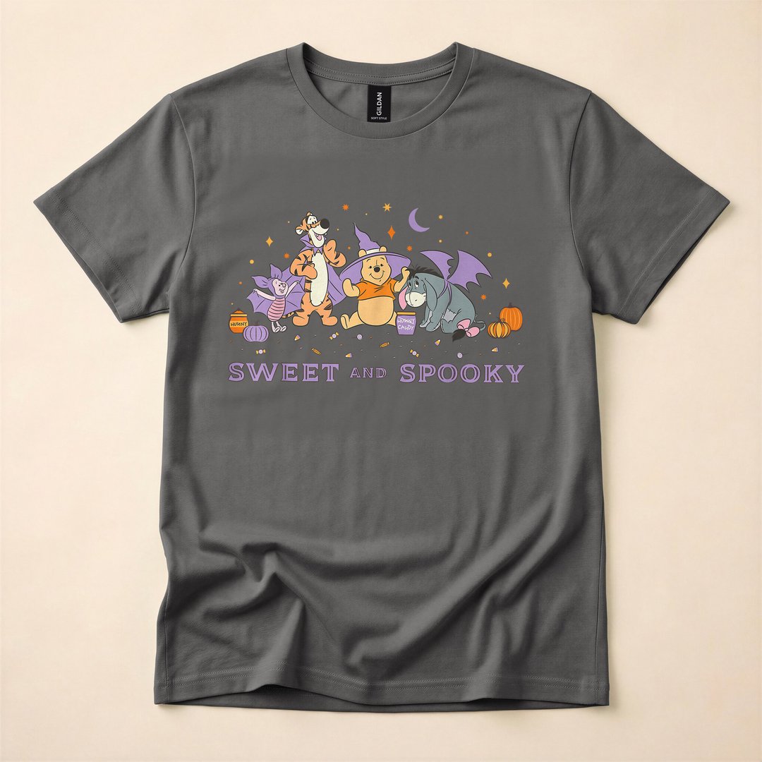 Winnie the Pooh Sweet and Spooky Halloween Candy T-Shirt - photo 5