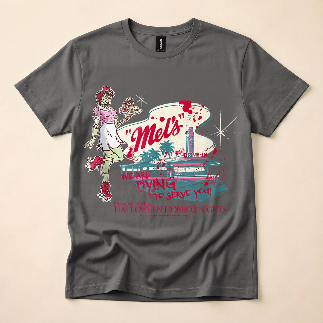 Mel's Drive-In Zombie Carhop Halloween T-Shirt - photo 5