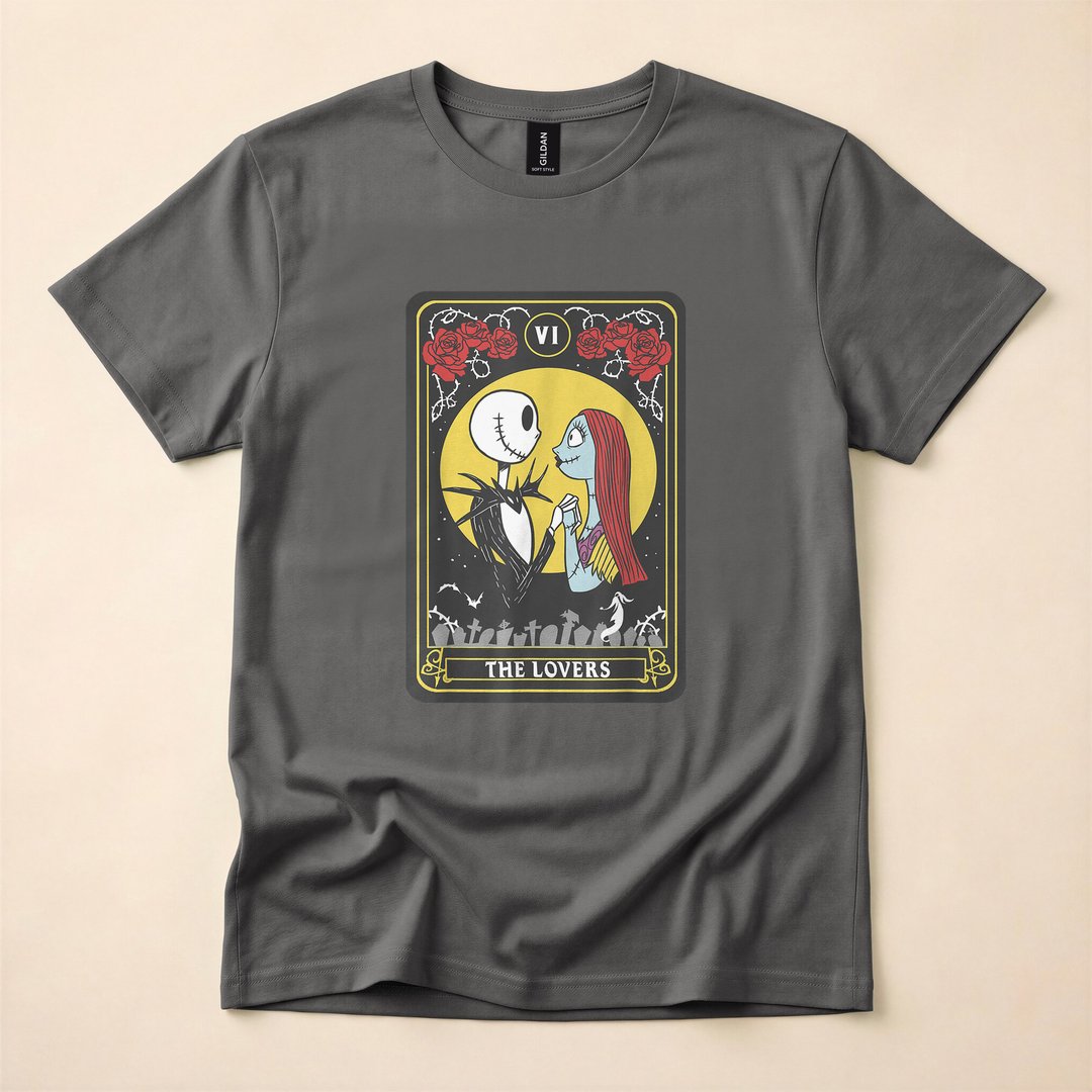 Jack and Sally The Lovers Nightmare Before Christmas T-Shirt - photo 5