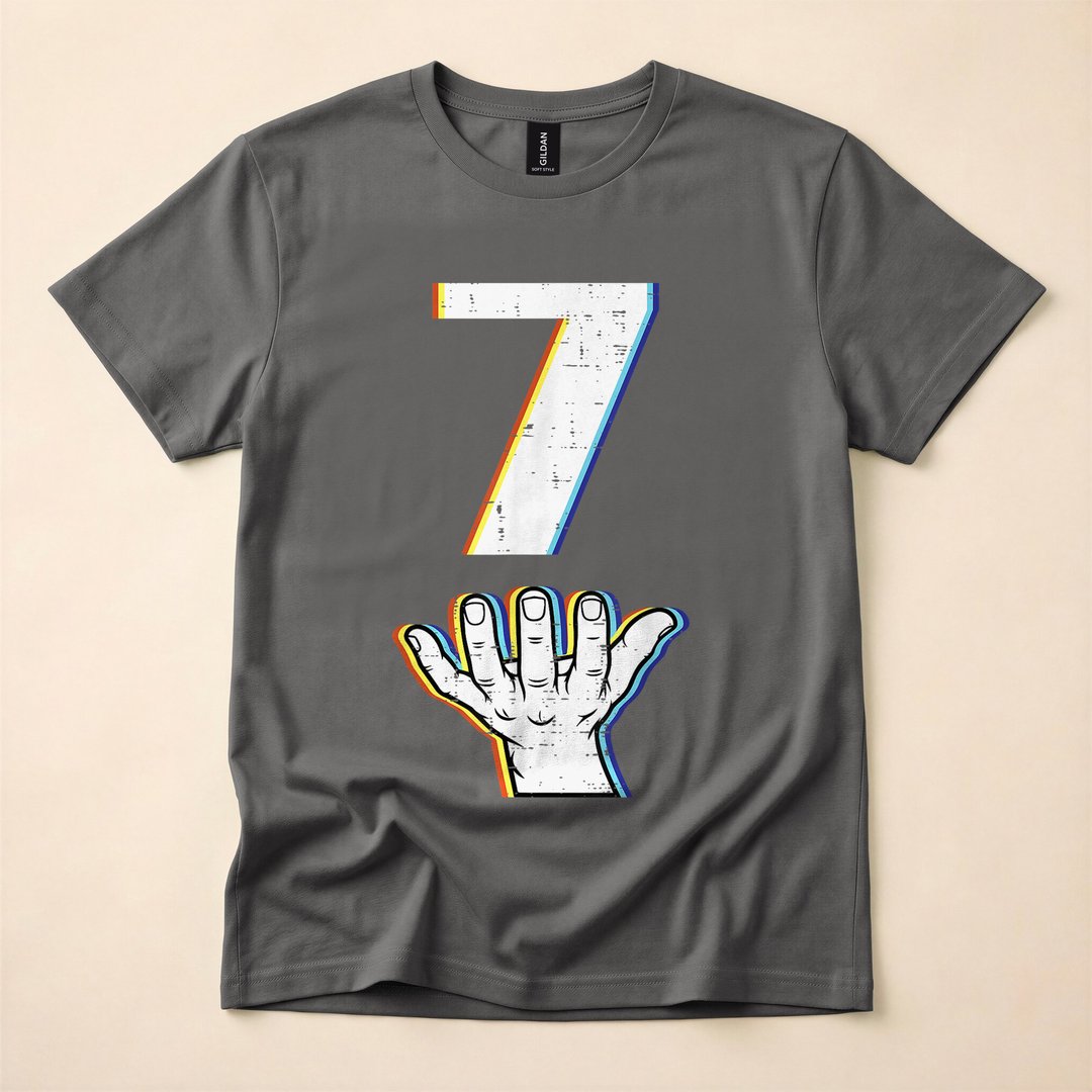 Number 7 Matching 6-7 Meme Halloween Costume T-Shirt - photo 5