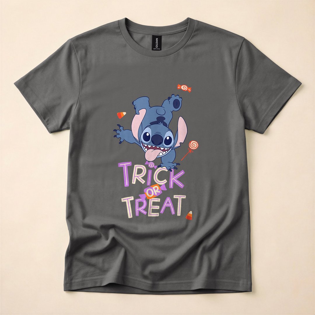 Lilo and Stitch Halloween Trick or Treat T-Shirt - photo 5
