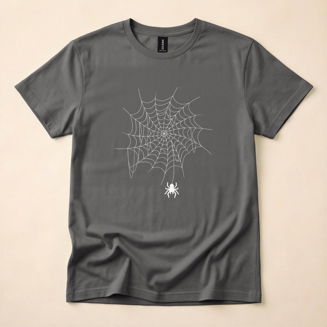 Spider Web Lazy DIY Halloween Costume Spooky T-Shirt - photo 5