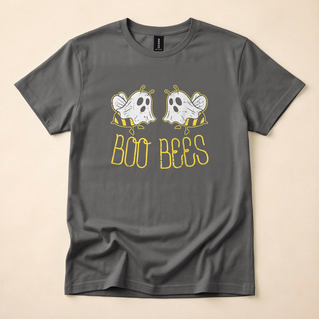 Boo Bees Funny Matching Couple Halloween Costume T-Shirt - photo 5