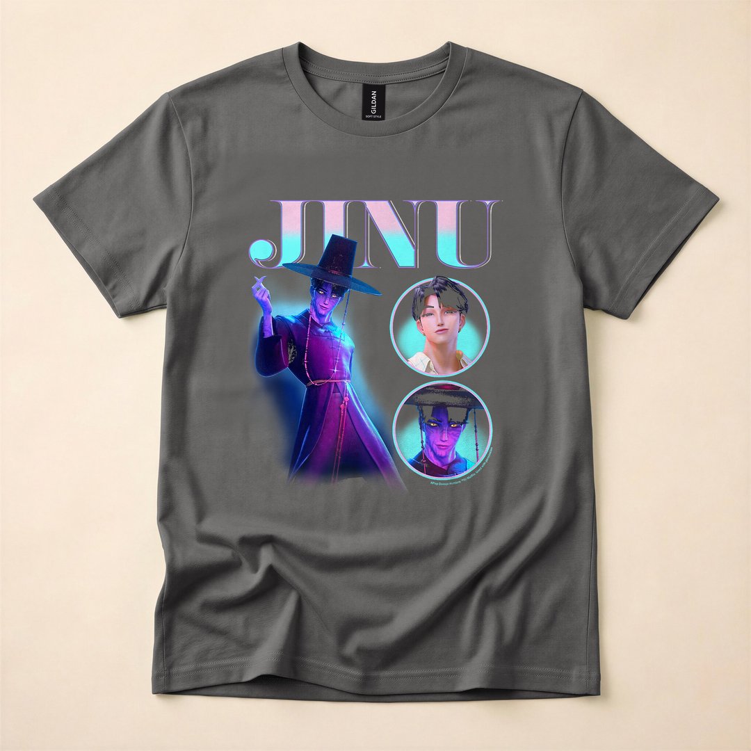 Jinu Saja Boys Y2K Halloween Showcase Poster T-Shirt - photo 5