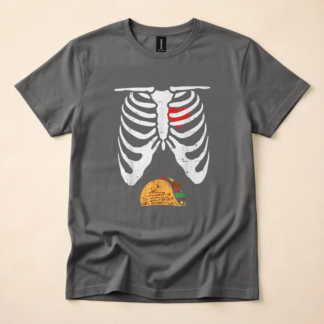 Soon To Be Dad Skeleton Xray Funny Halloween T-Shirt - photo 5