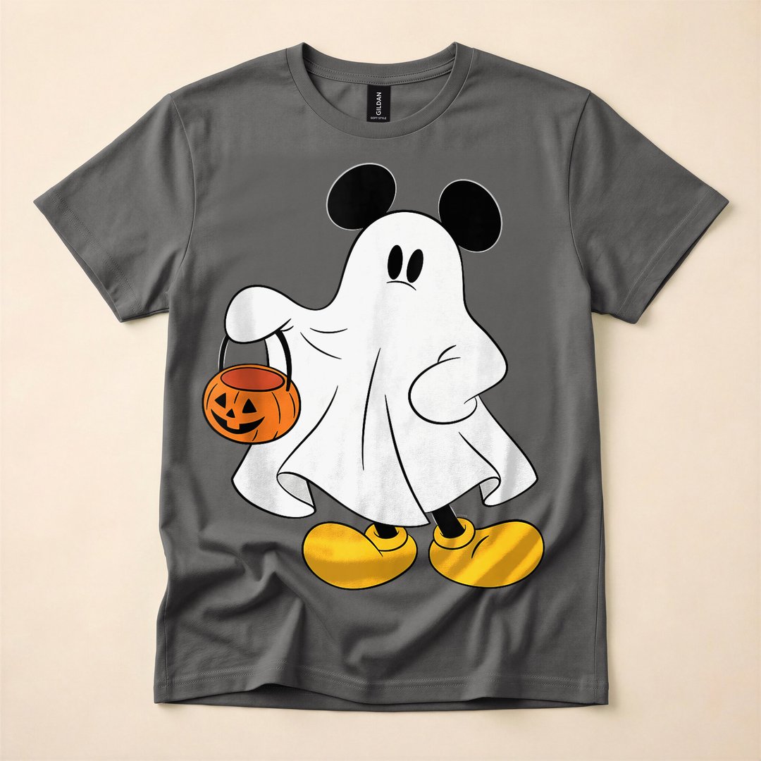Mickey Mouse Ghost Halloween Trick-or-Treat T-Shirt - photo 5
