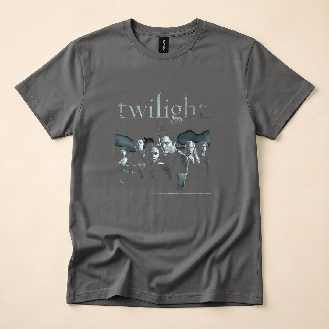 Twilight Moody Black And White Cast Vampire Movie T-Shirt - photo 5