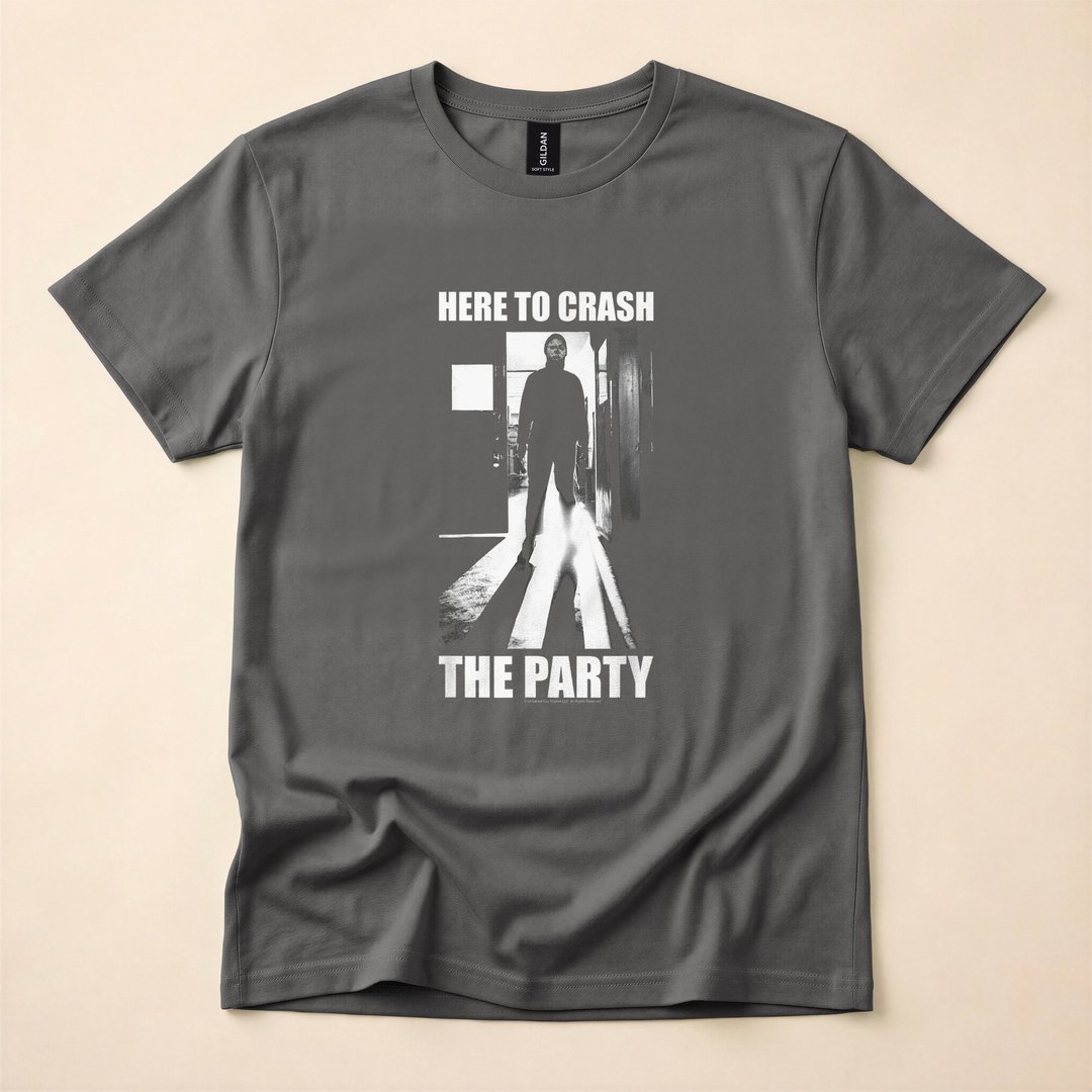 Michael Myers Here to Crash the Party Halloween T-Shirt - photo 5