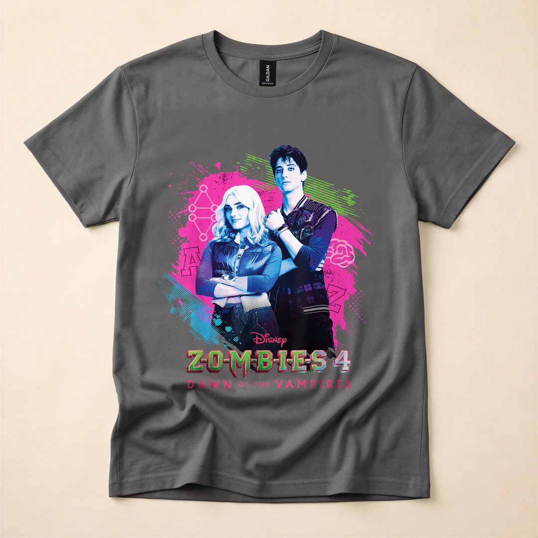 Disney ZOMBIES 4 Dawn of the Vampires Zed and Addison T-Shirt - photo 5