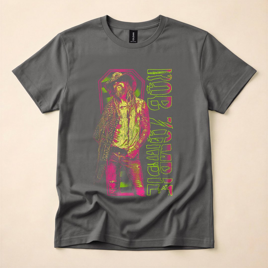 Rob Zombie Coffin Crackle Horror T-Shirt - photo 5
