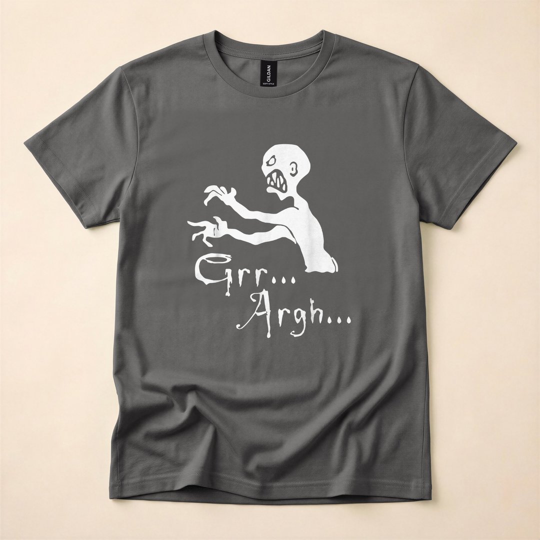 Zombie Grr Argh Funny Undead Groan Halloween T-Shirt - photo 5