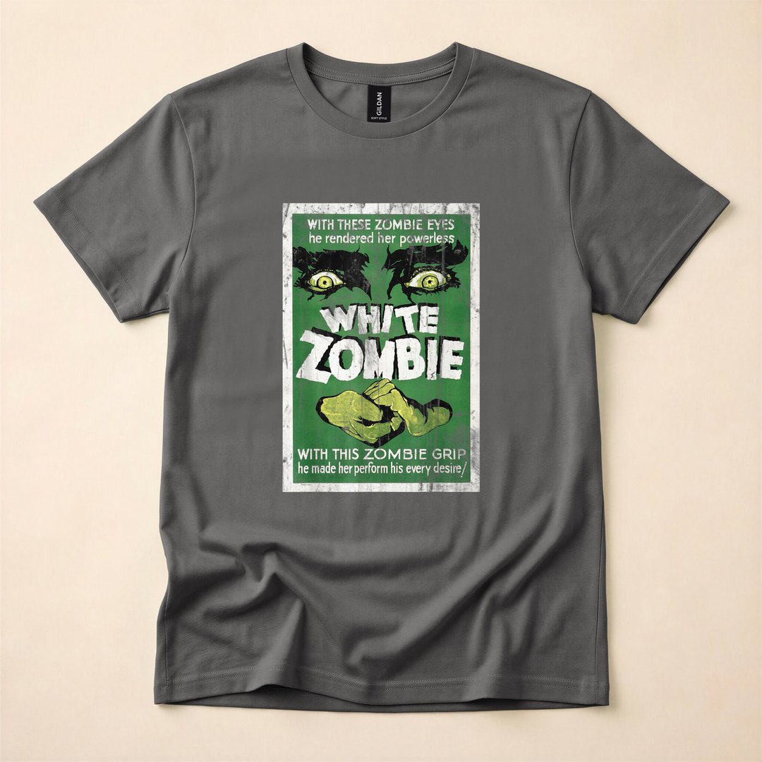 Vintage White Zombie 1932 Horror Movie Poster T-Shirt - photo 5