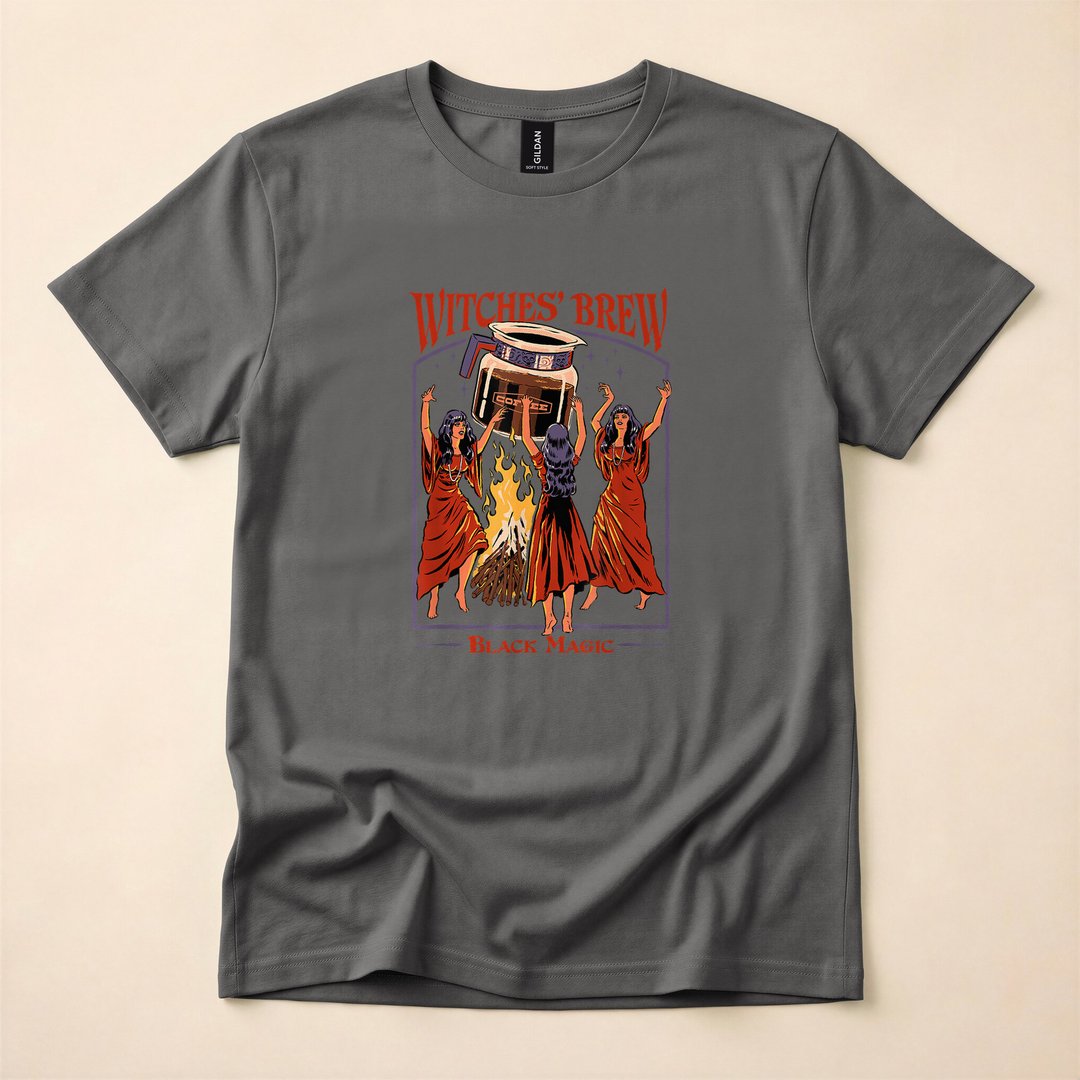Steven Rhodes Witches' Brew Coffee Halloween T-Shirt - photo 5
