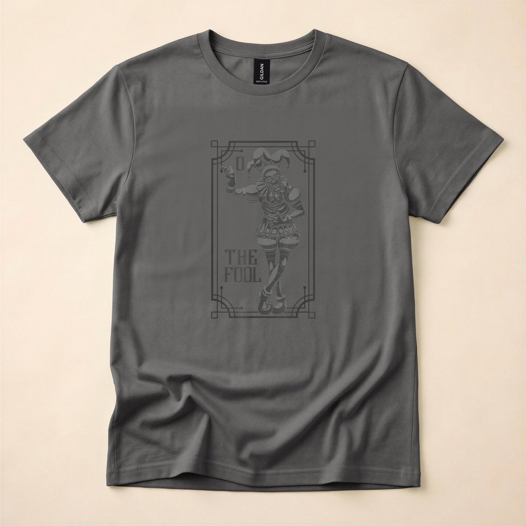 The Fool Tarot Card Occult Horror Halloween T-Shirt - photo 5