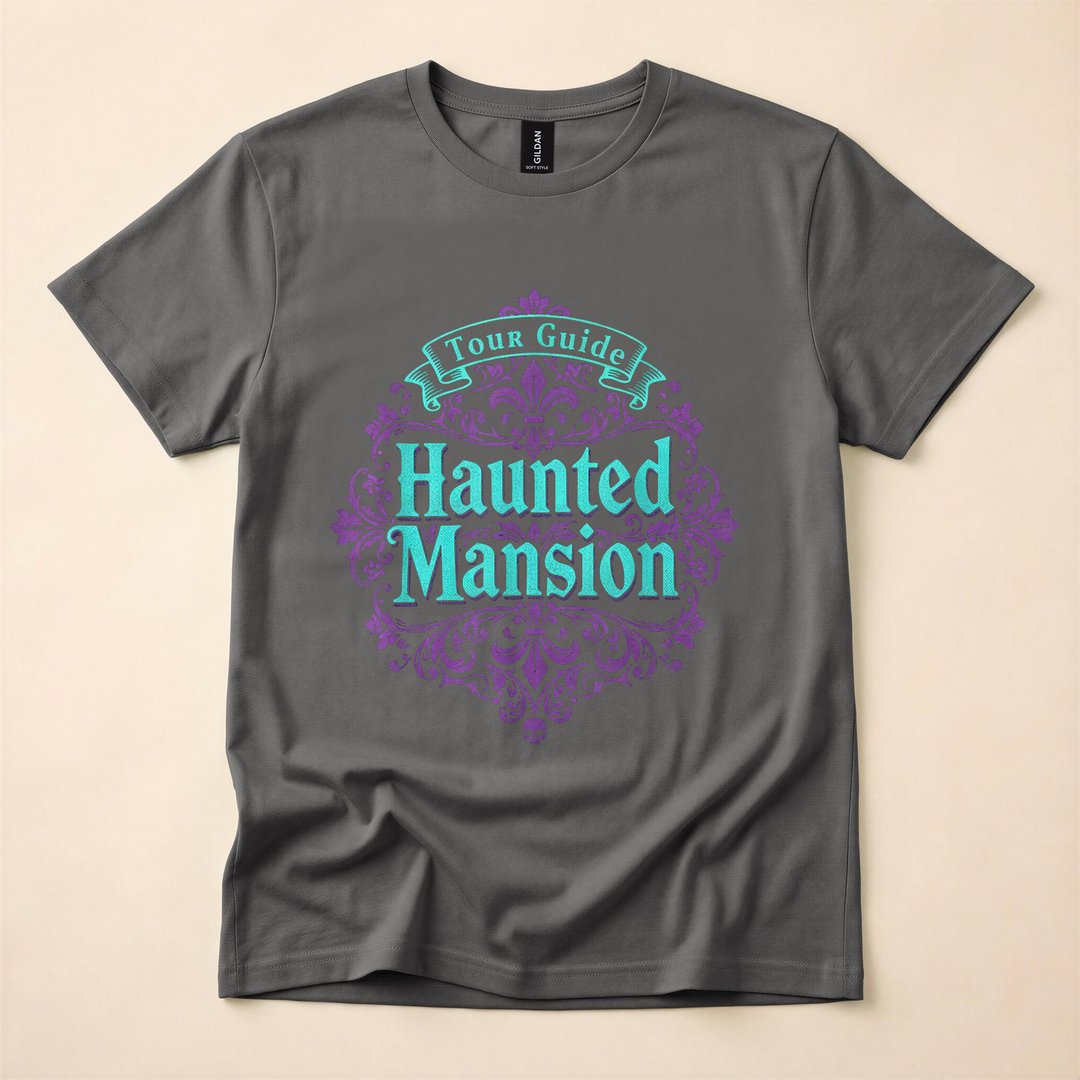 Haunted Mansion Tour Guide Spooky Halloween T-Shirt - photo 5