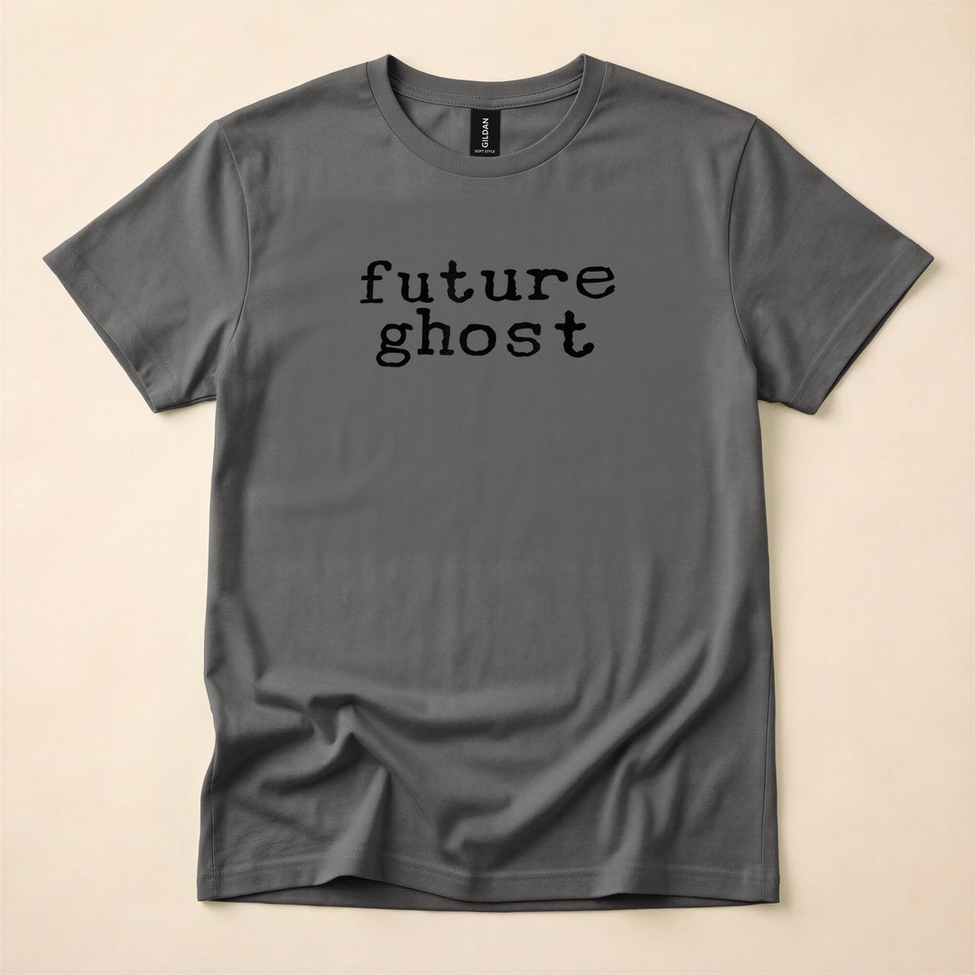 Future Ghost Minimalist Spooky Halloween T-Shirt - photo 5