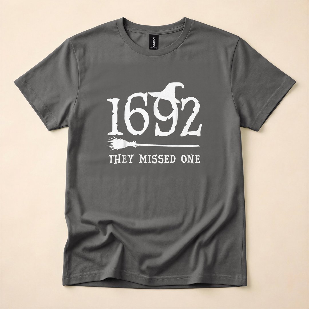 1692 They Missed One Salem Witch Trials T-Shirt - photo 5