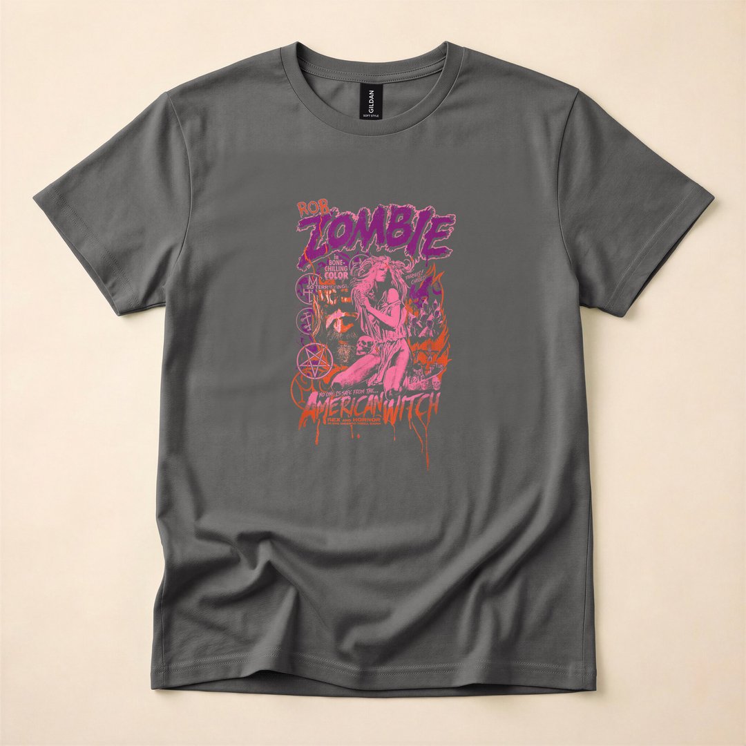 Rob Zombie American Witch Pastel Grunge T-Shirt - photo 5
