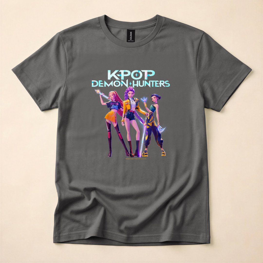 KPop Demon Hunters Huntrix Halloween Group T-Shirt - photo 5