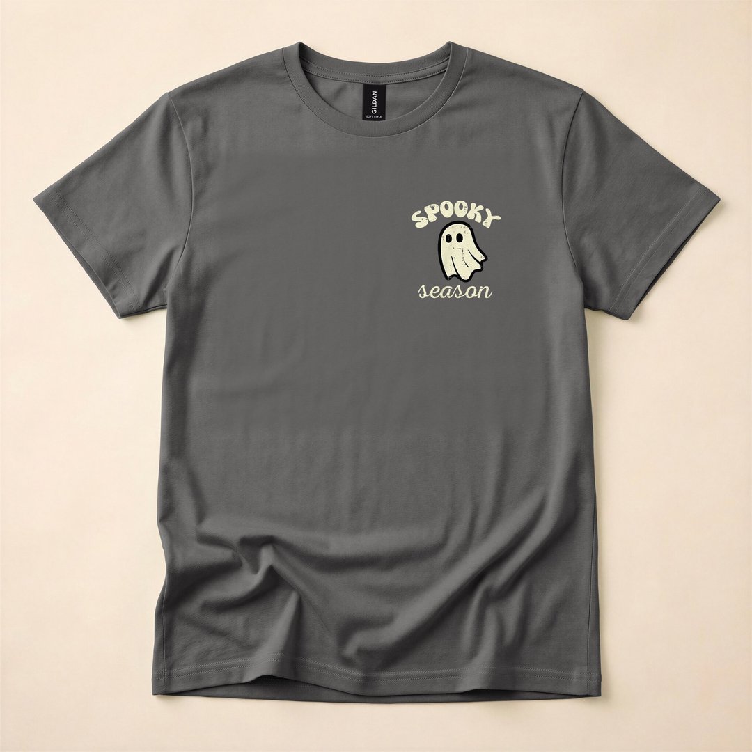 Pocket Ghost Spooky Season Halloween T-Shirt - photo 5