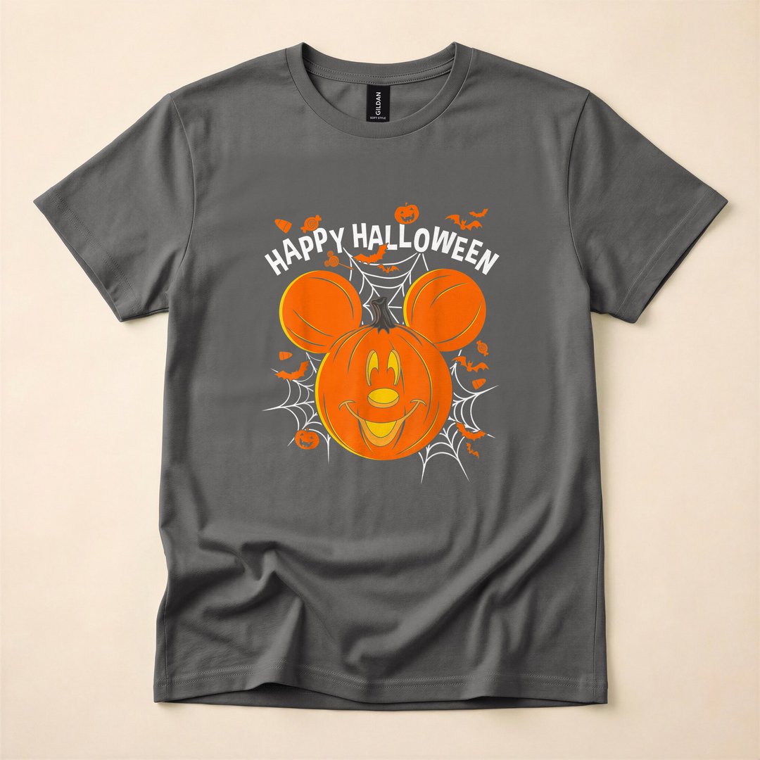 Disney Mickey Mouse Pumpkin Happy Halloween T-Shirt - photo 5