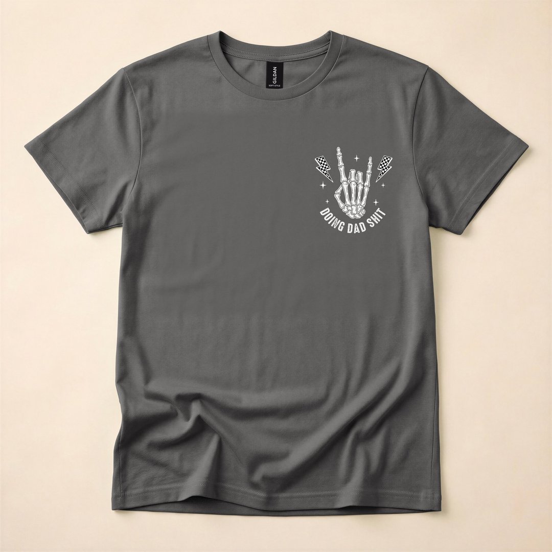 Doing Dad Stuff Funny Skeleton Bootleg Meme T-Shirt - photo 5