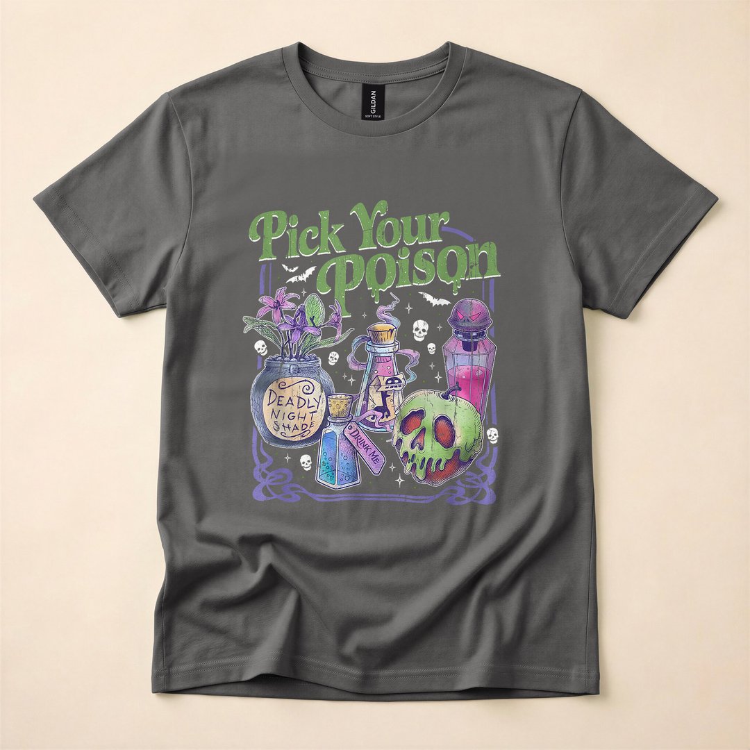 Pick Your Poison Vintage Halloween Princess T-Shirt - photo 5