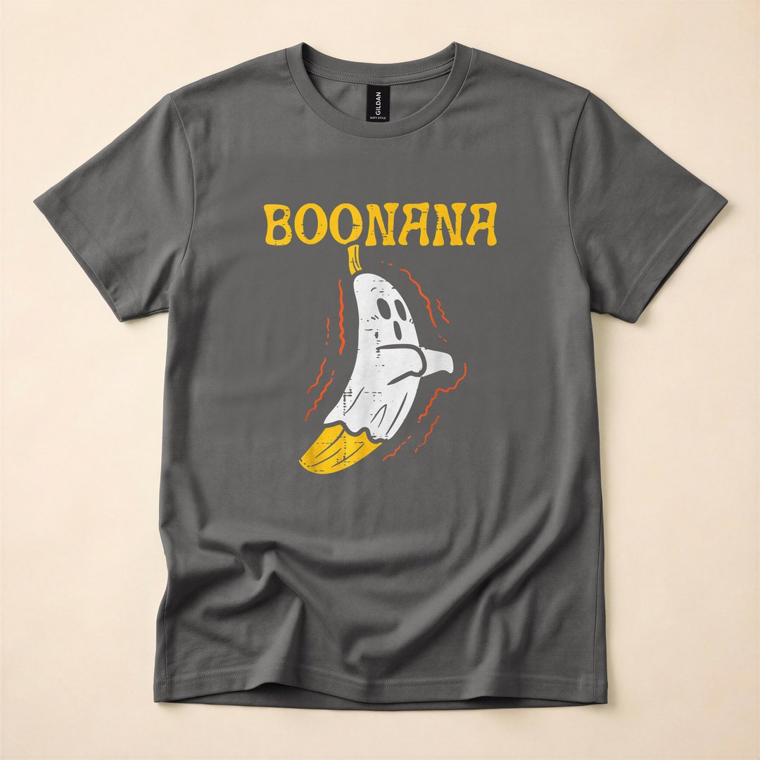 Boonana Cute Ghost Banana Halloween Costume T-Shirt - photo 5
