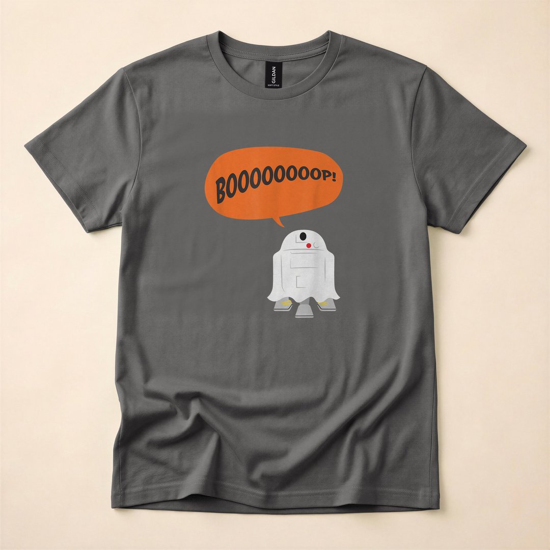 R2-D2 Ghost Costume Galactic Halloween T-Shirt - photo 5