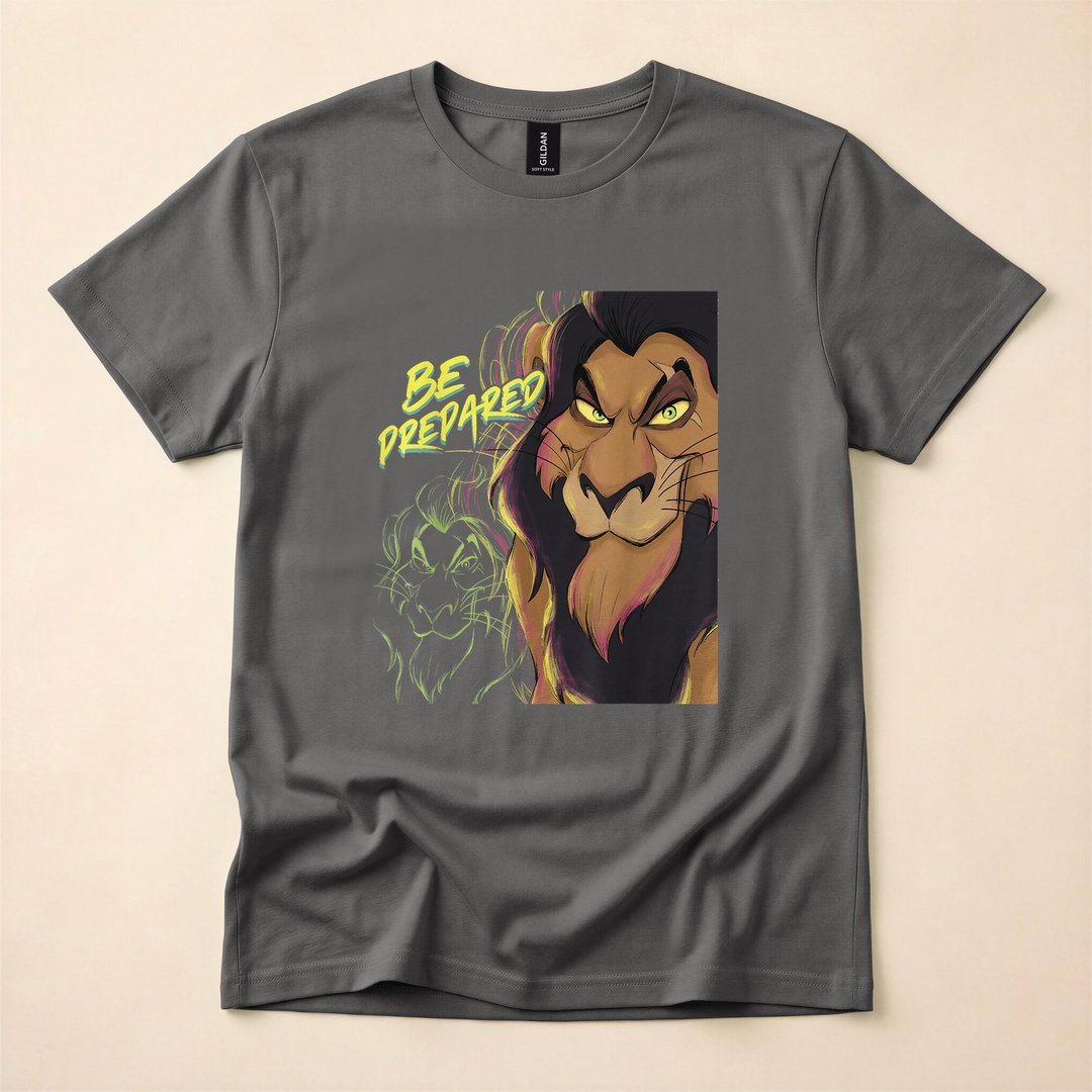 Lion King Scar Be Prepared Villains Halloween T-Shirt - photo 5