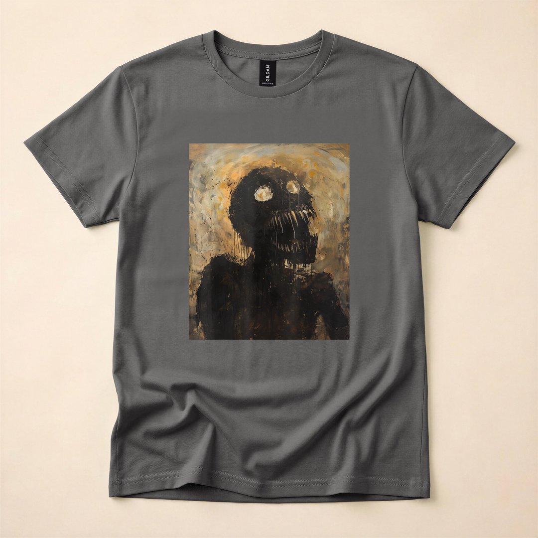 Evil Demon Skeleton Zombie Horror Monster Art T-Shirt - photo 5